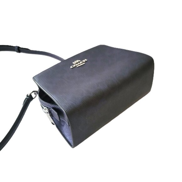 Coach CCK70 Gia Crossbody Metallic Signature Blue Navy - Picture 6 of 7